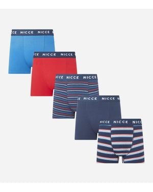 NICCE Multipacks Nicce 5 Pack Boxers Valdor - Blue