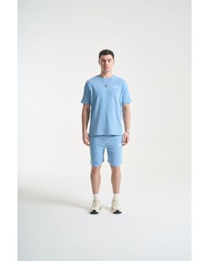 Nicce London Cera T-Shirt & Shorts Set - Blue