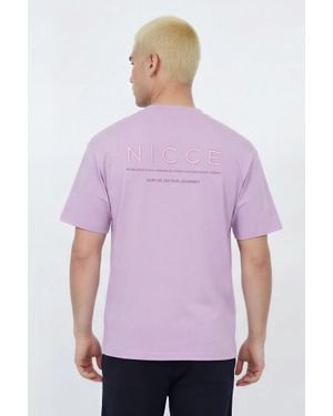Nicce London Script Essential T-Shirt - Purple