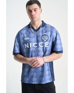 Nicce London Billete Football Shirt - Blue