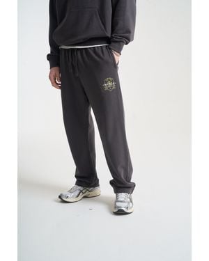 Nicce London Cresta Open Hem Joggers - Black