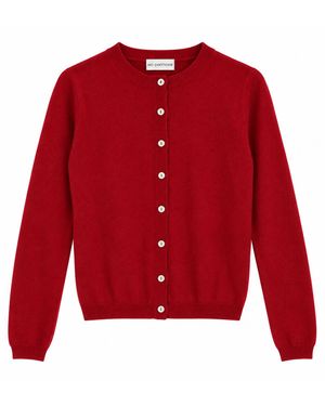 No Emotions Cashmere Cardigan - Red