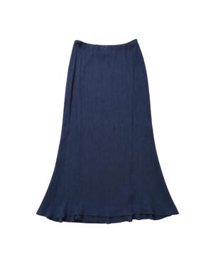 No Emotions Double Layer Skirt - Blue