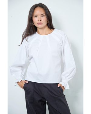 No Emotions Frankie Blouse - White