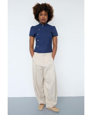 No Emotions UK The Claudia Top - Blue