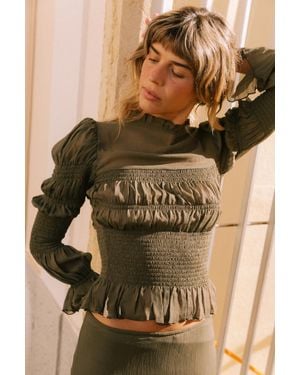 No Emotions The Mia Blouse - Black