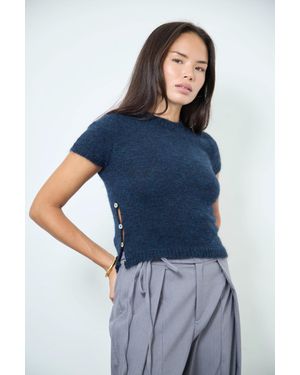 No Emotions Twiggy Jumper - Blue