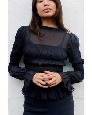 No Emotions UK The Mia Blouse - Blue