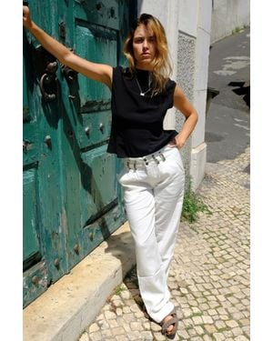 No Emotions Linen Trousers - Green