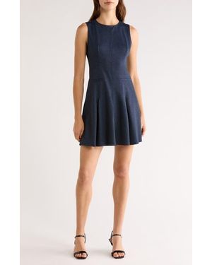 Halogen® Sleeveless Fit & Flare Dress - Blue