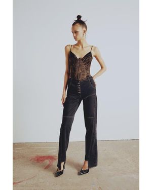 Pcfg Your *Itch Bootcut Denim Pant - Gray