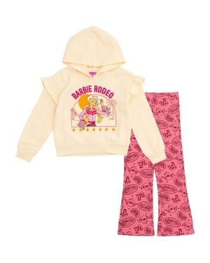 Barbie 2-Piece Fleece Hoodie And Leggings Set - Pink