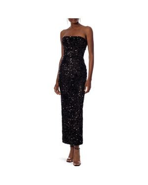 HELSI Leslie Sequin Strapless Gown - Black