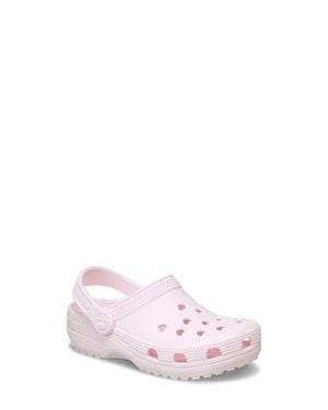 Crocs™ Kids' Classic Hearts Cutout Clog - Pink