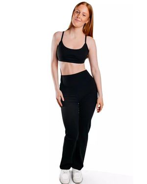 Cheeky Cherry Leakproof Everyday Liner Straight Pants - Black