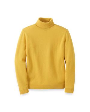 Paul Fredrick Cashmere Turtleneck Sweater - Yellow
