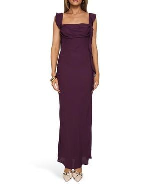 Princess Polly Lanai Ruffle Sleeveless Maxi Dress - Purple