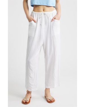Rip Curl Vibe Surf Barrel Leg Drawstring Pants - White