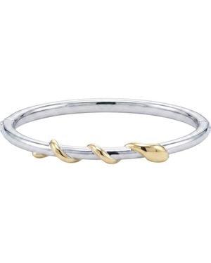 Native Gem Dancing Snake Bangle Bracelet - Metallic