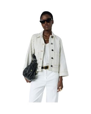 Gerard Darel Tamea Relaxed Tailored Box Fit Jacket - Gray