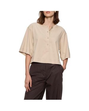 Sanctuary Freya Placket Top - Natural