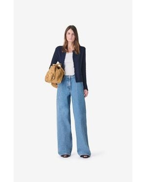 IRO Shavani Classic Fringed Jacket - Blue