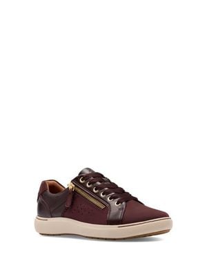 Clarks Nalle Lace-Up Sneaker - Brown
