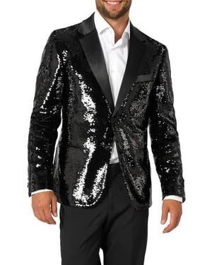 Opposuits Brilliant Sequin Embellished Dinner Jacket - Black