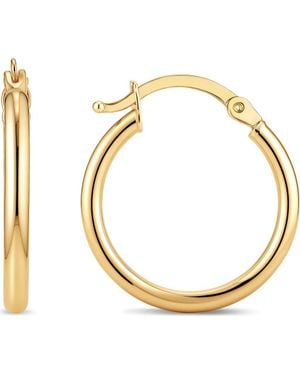 DEVATA Classic Hoop Earrings - Metallic