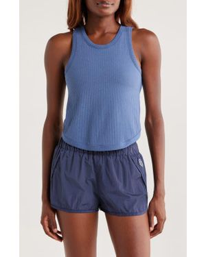 Free People Fp Movement Comeback Crop Tank - Blue