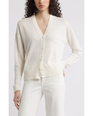 Nordstrom Linen Blend Cardigan - White