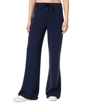 Spanx Airessentials Pull-On Wide Leg Pants - Blue