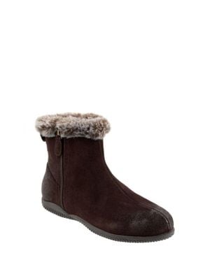 Softwalk Helena Faux Fur Bootie - Brown