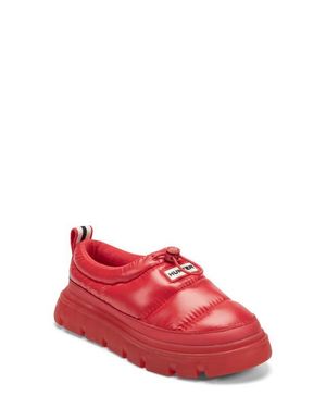 HUNTER Madi Platform Puffer Slipper - Red