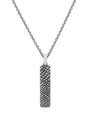 John Varvatos Artisan Sterling Bar Pendant Necklace - Metallic