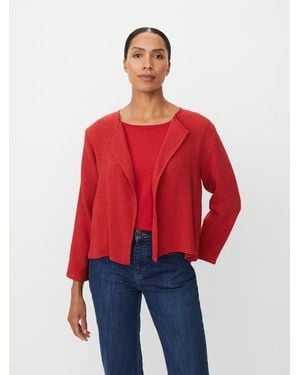 Masai Majulitta Open Front Bouclé Jacket - Red