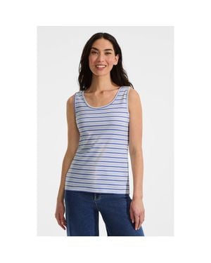 Lands' End Cotton Tank Top - Blue