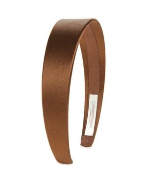 Jennifer Behr Lydia Satin Headband - Brown