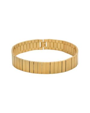 Mango Rectangular Link Choker Necklace - Metallic