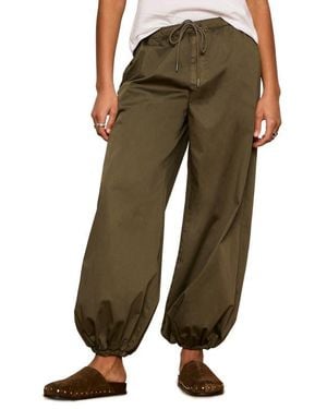 Sanctuary Float On Stretch Cotton Balloon Pants - Green