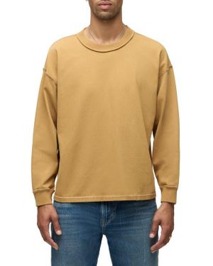 Hudson Jeans Crewneck Cotton Sweatshirt - Blue