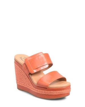 Kork-Ease Raya Espadrille Platform Wedge Slide Sandal - Pink