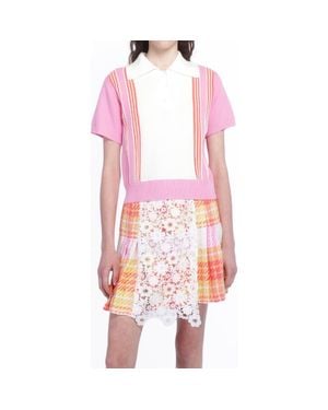 Anna Sui Amalfi Knits Polo - Pink