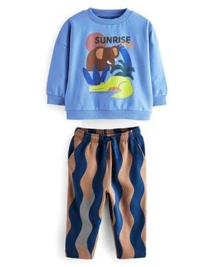 Next Kids' Graphic Sweatshirt & Sweatpants Set - Blue