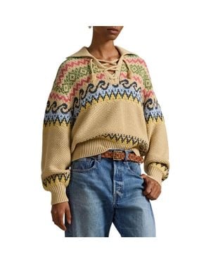 Polo Ralph Lauren Fair Isle Cotton & Wool Blend Sweater - Multicolor