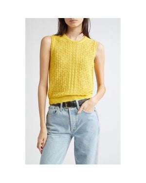 Doen Lea Pointelle Sweater Vest - Multicolor