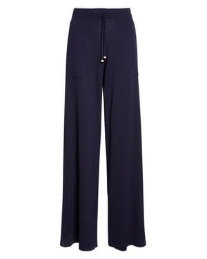 Eleventy Avalon Travel Merino Wool Drawstring Pants - Blue