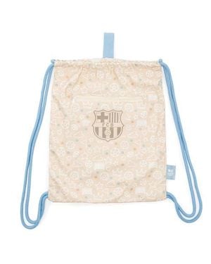 Miniland Barcelona Kiddie Sack Drawstring Bag For Little Soccer Fans - Natural
