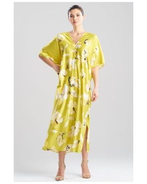 Natori Aurelia Charmeuse Caftan - Yellow