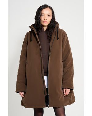 Stutterheim Mosebacke Matte Winter Coat - Brown